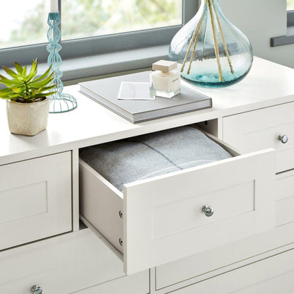 Stevie Chest of Drawers - 3 Over 4 - White - Laura James