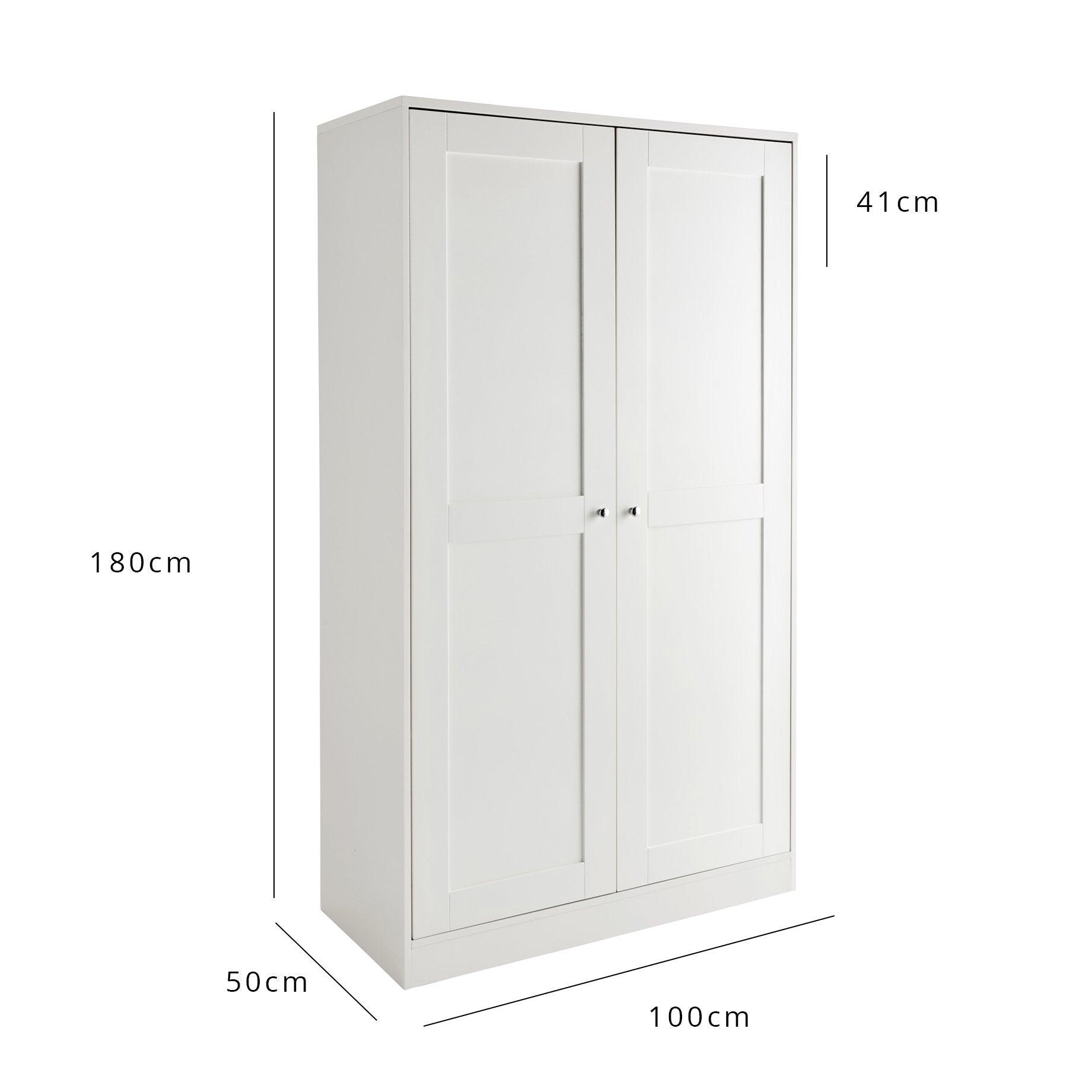 Stevie Shaker Style Bedroom Furniture Set in white - Laura James