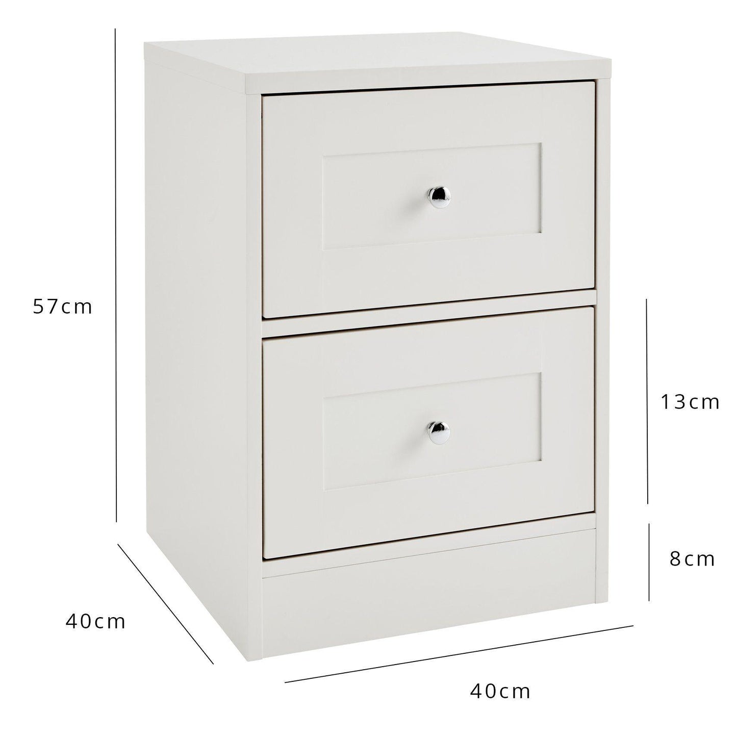 Stevie Shaker Style Bedroom Furniture Set in white - Laura James