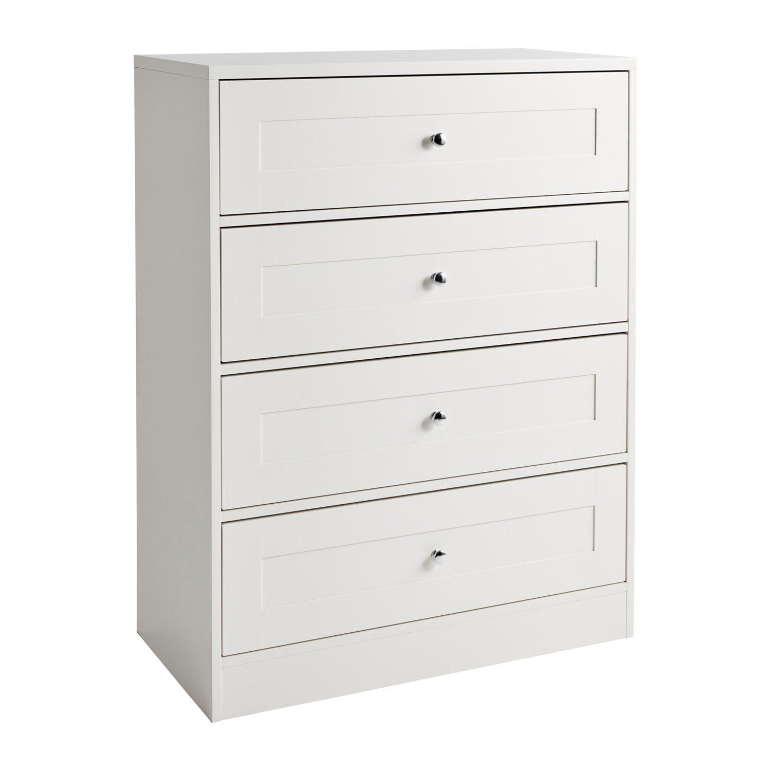 Stevie 4 Drawer Chest of Drawers white - Laura James
