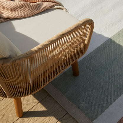 Whitbeck striped outdoor PET rug - natural - 160cm x 230cm - Laura James