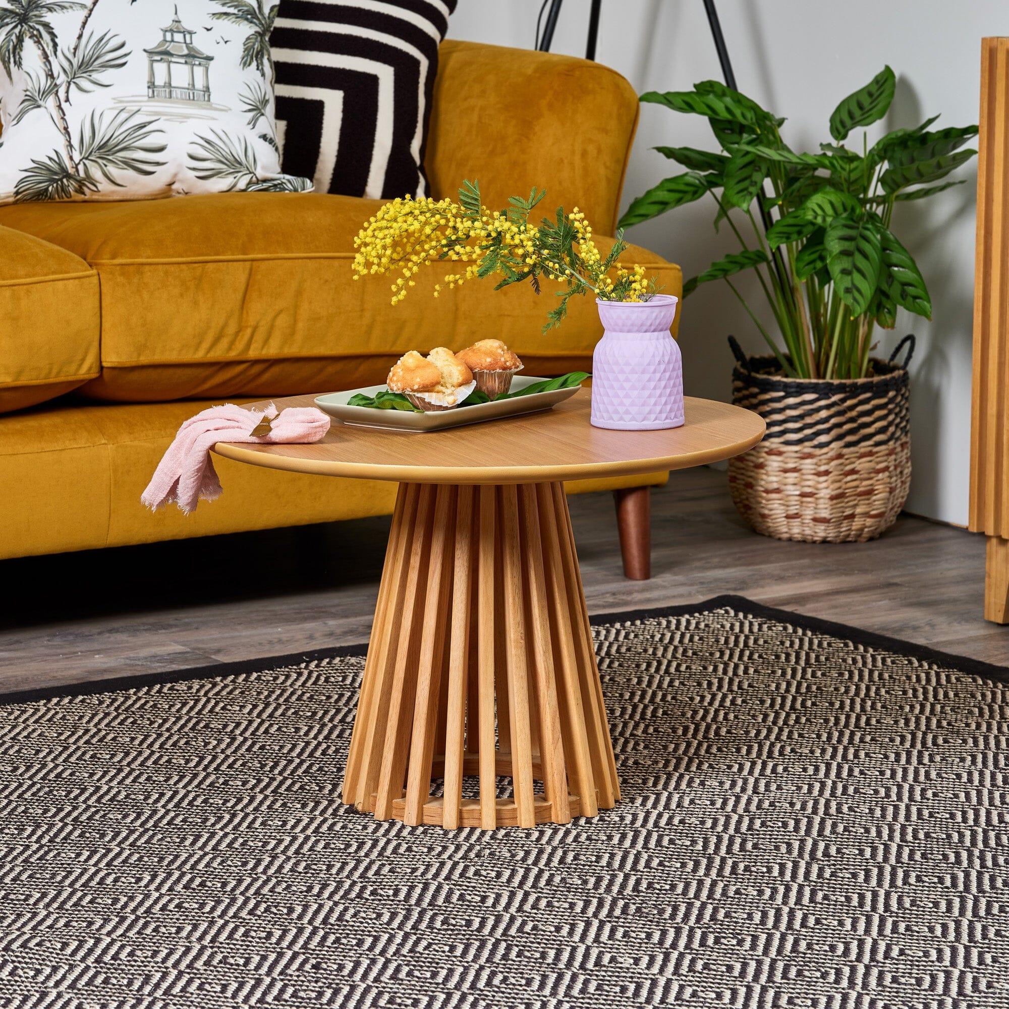 Willow Slatted Wood Coffee Table - Natural – Laura James Ireland