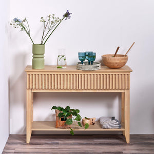 Willow Pale Oak Console Table