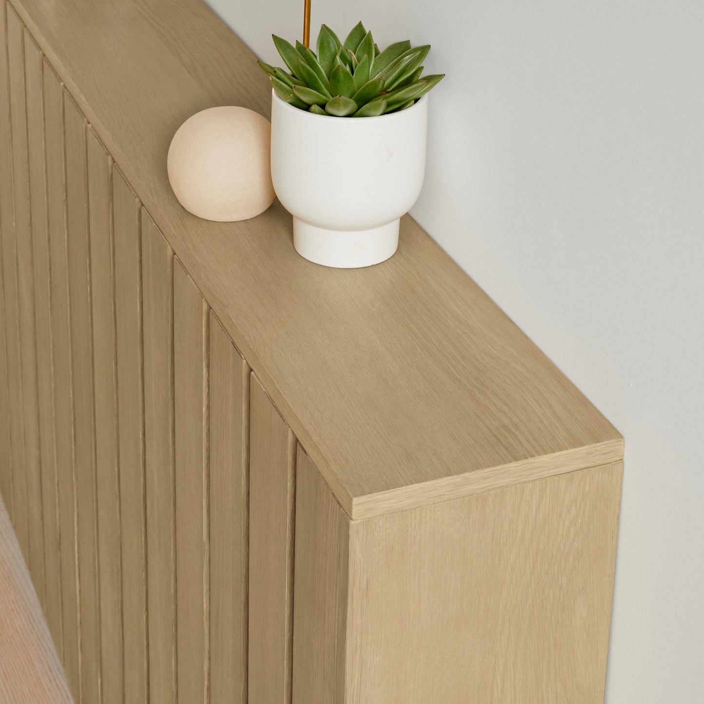 Willow Pale Oak Large Radiator Cover - Laura James

