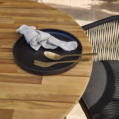 Willow Natural Wood Oval Garden Dining Table - Laura James