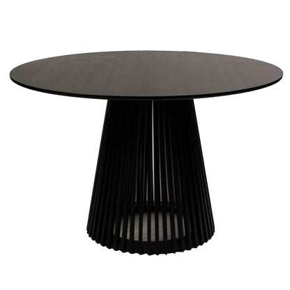 Willow Black Round Dining Table - Laura James 