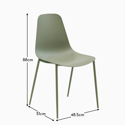 Wren Olive Green Dining Chairs - Set of 2