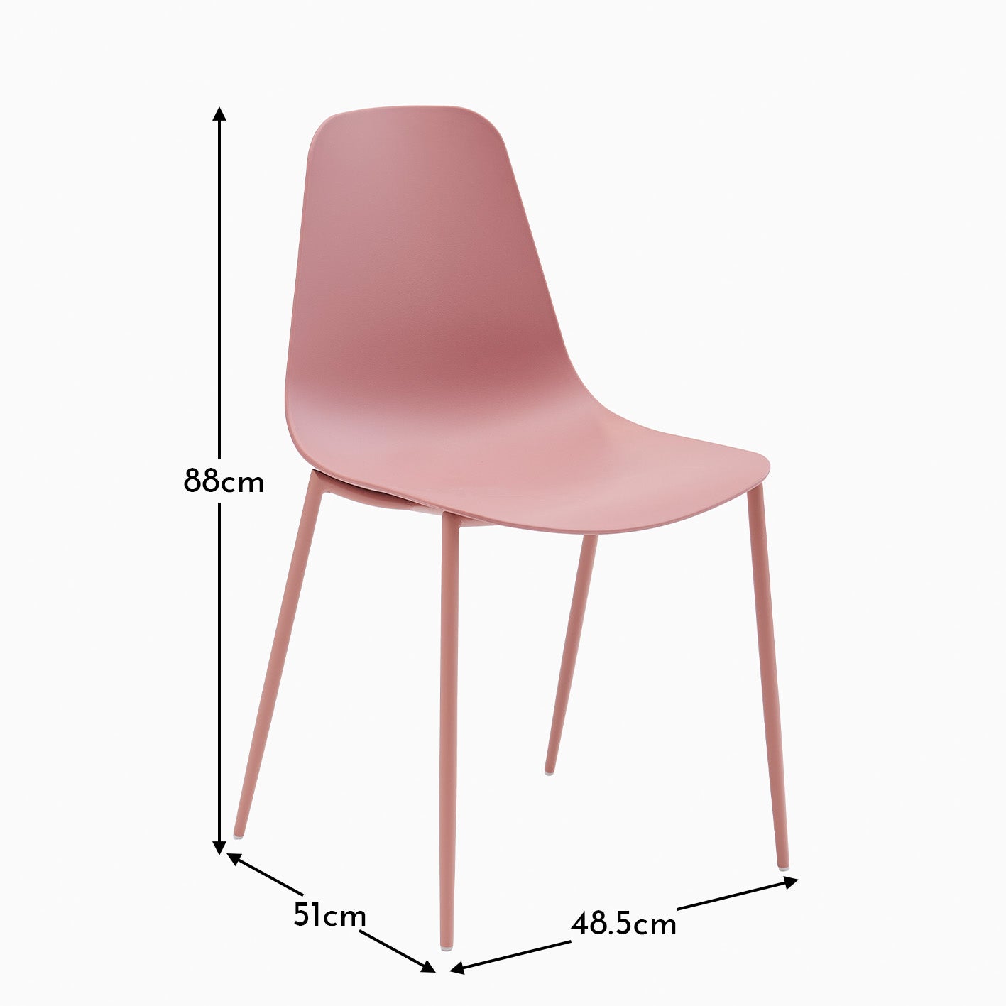 Wren Dusty Pink Dining Chairs - Set of 2