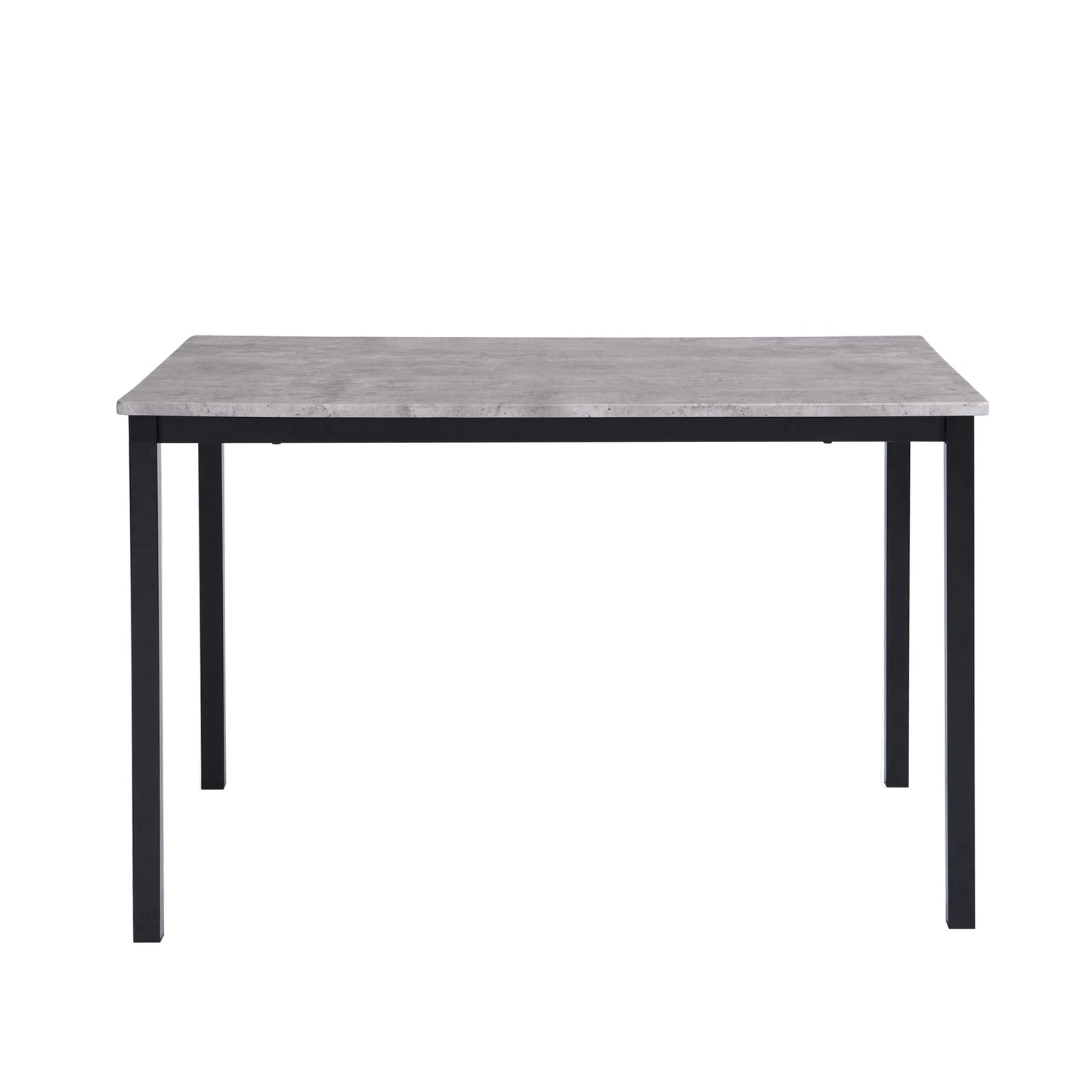 Milo dining table - 4 seater - Concrete effect and black - Laura James