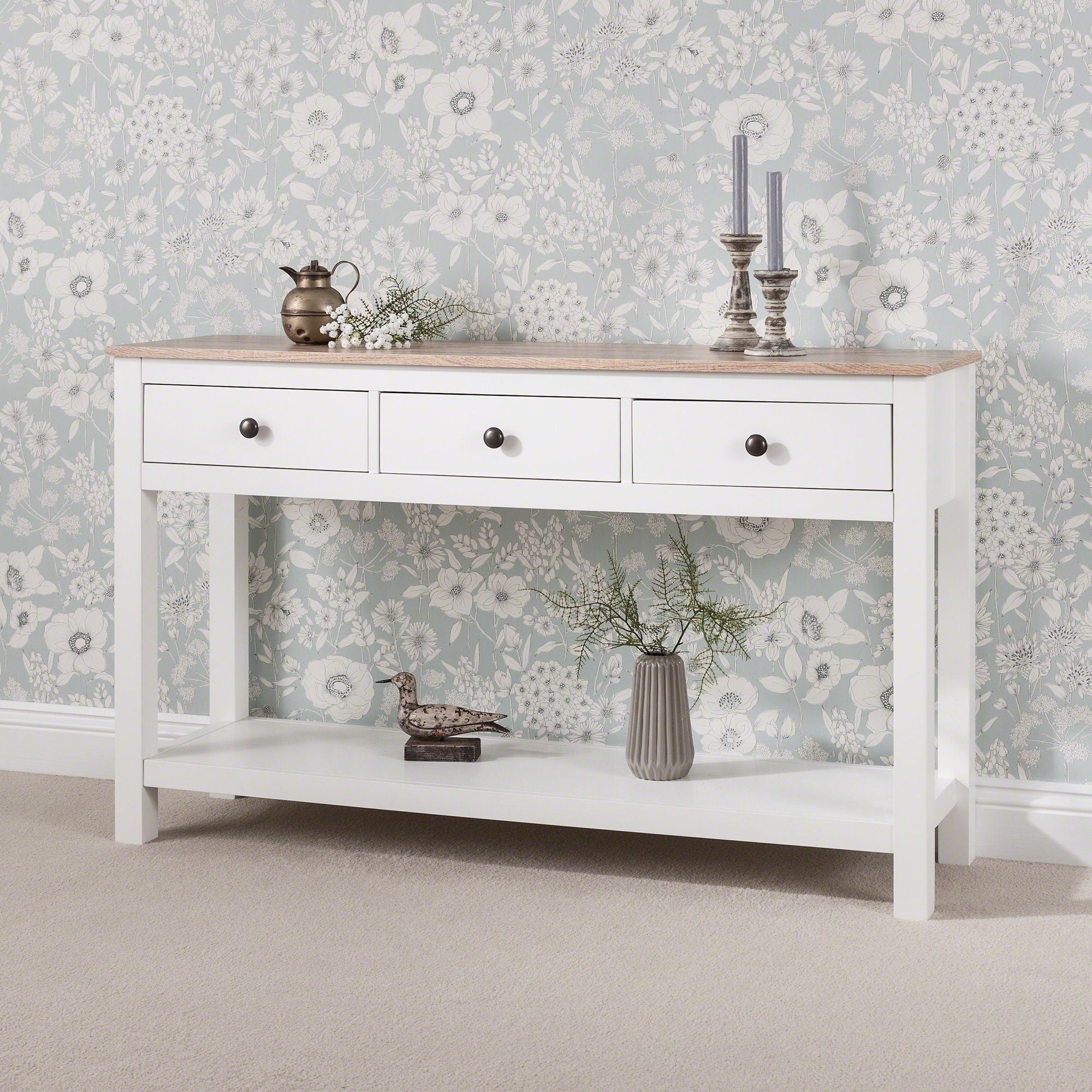 Console Table - 3 Drawers - Wood - Laura James