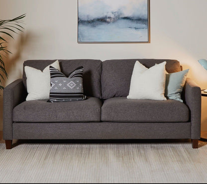 Ava 3 Seater Charcoal Grey Sofa - Laura James