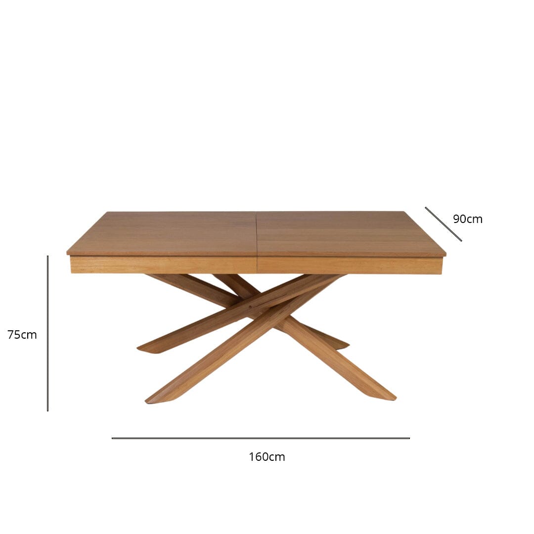 Amelia oak wood extendable dining table - Laura James