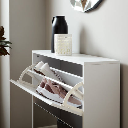 Anderson shoe cabinet - 2 door - white - Laura James