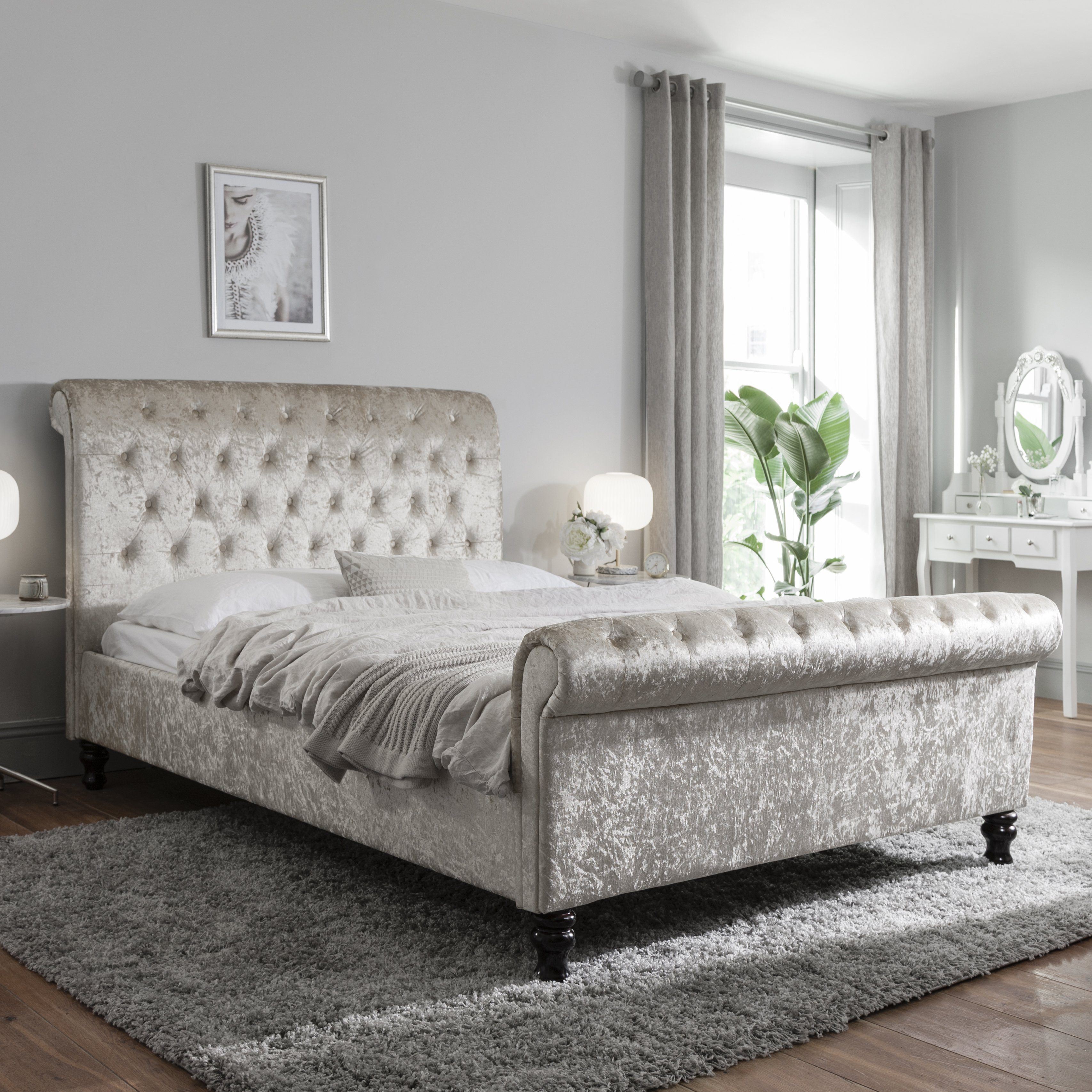 King size frame and deals mattress set