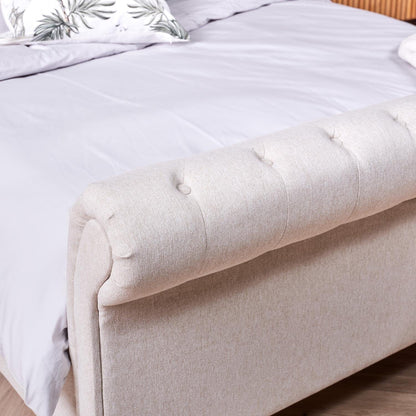Blenheim fabric king size bed frame - Laura James