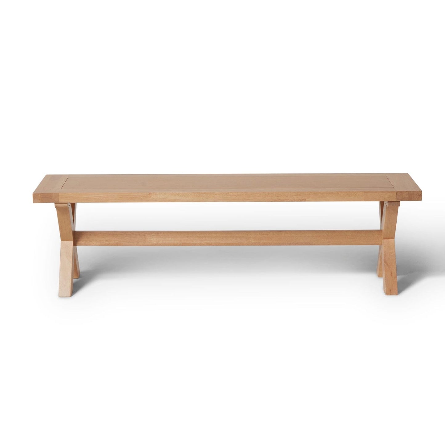 Charlotte Pale Oak Rustic Dining Room Bench - Laura James