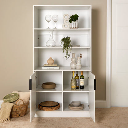 Essie Tall Bookcase - White