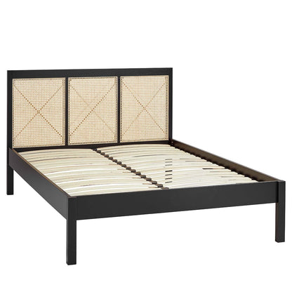 Charlie king size bed frame and mattress set - black - Laura James