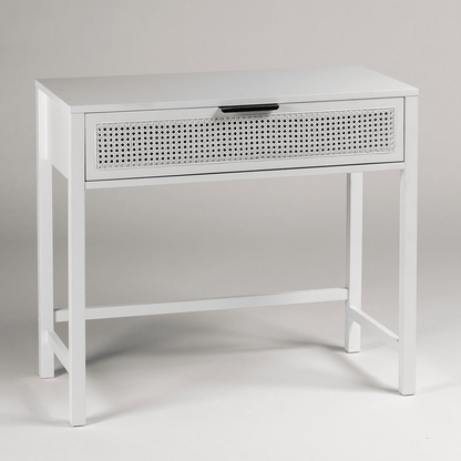 Charlie dressing table and stool - white
