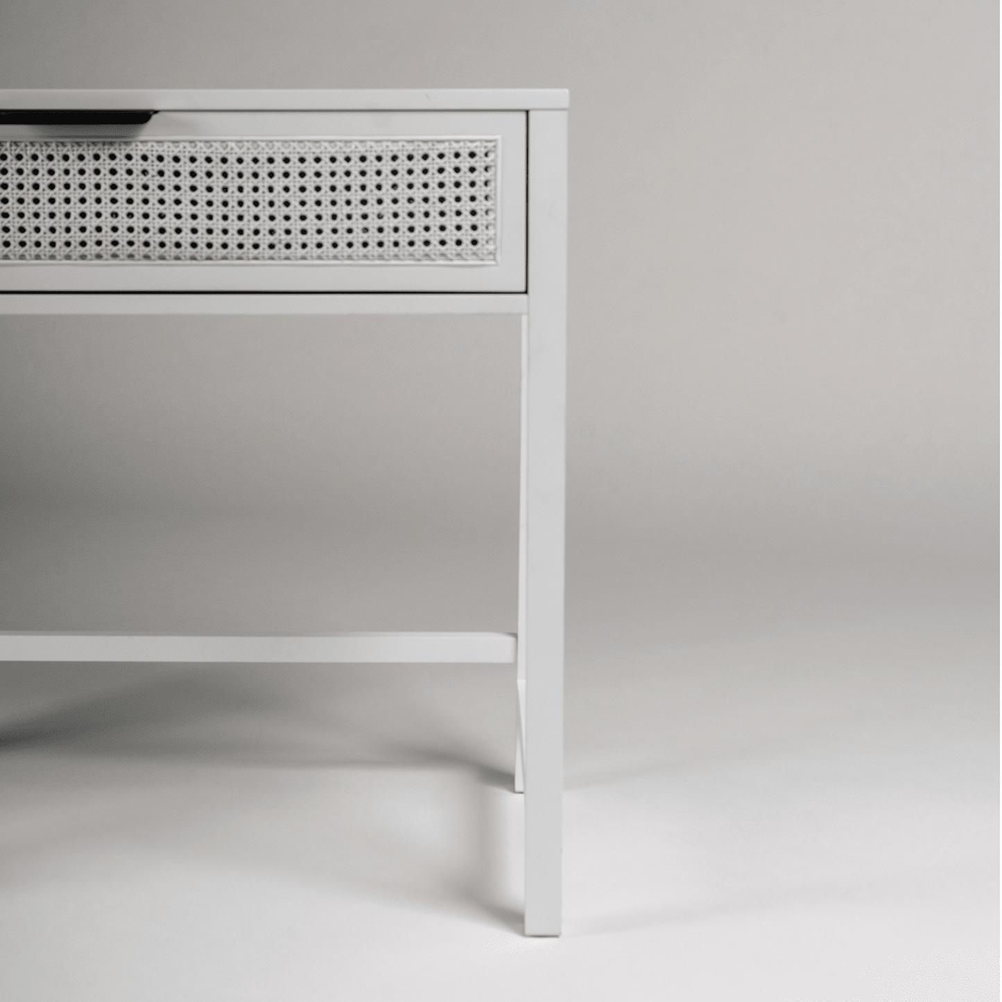 Charlie dressing table and stool - white
