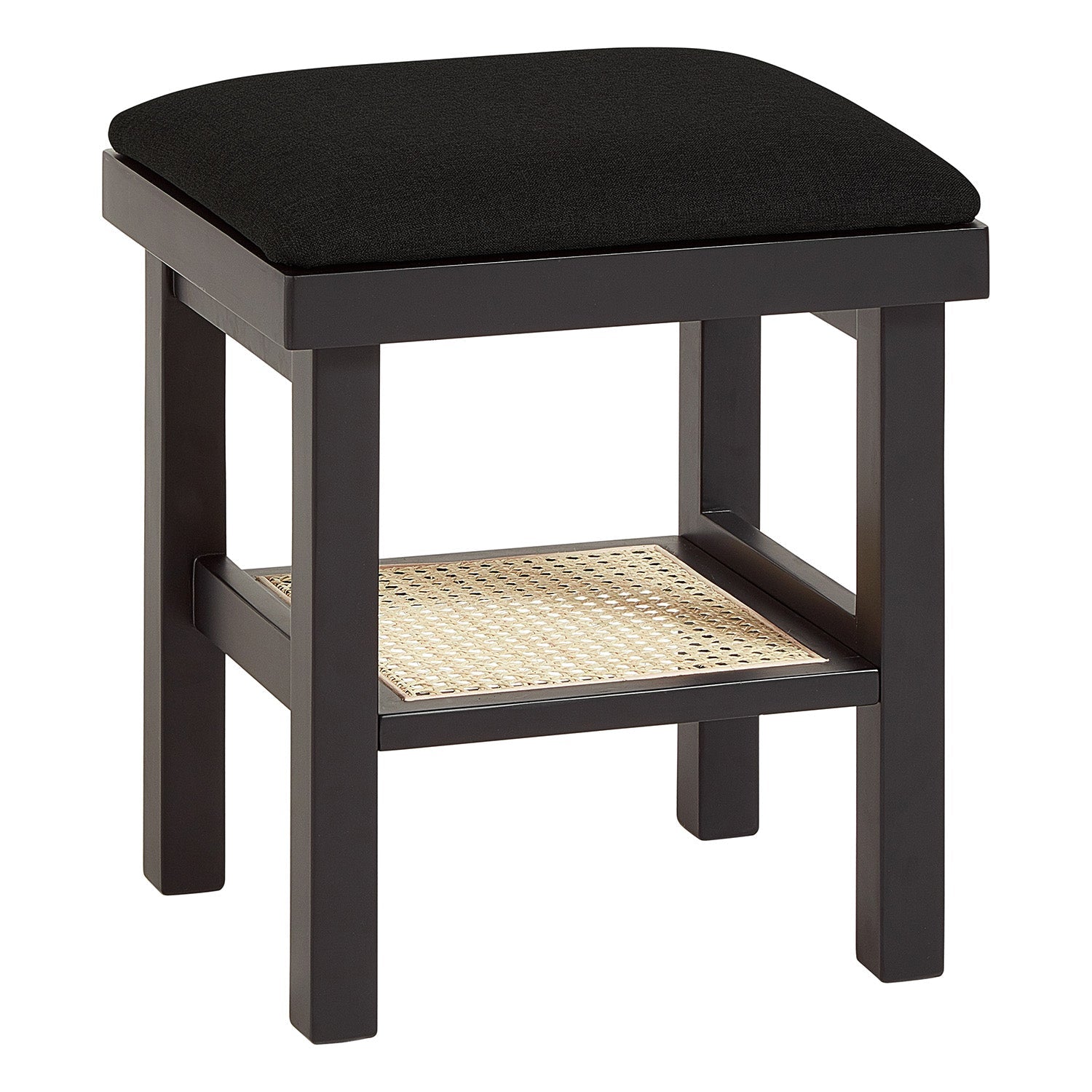 Charlie dressing table stool - black - Laura Jmes