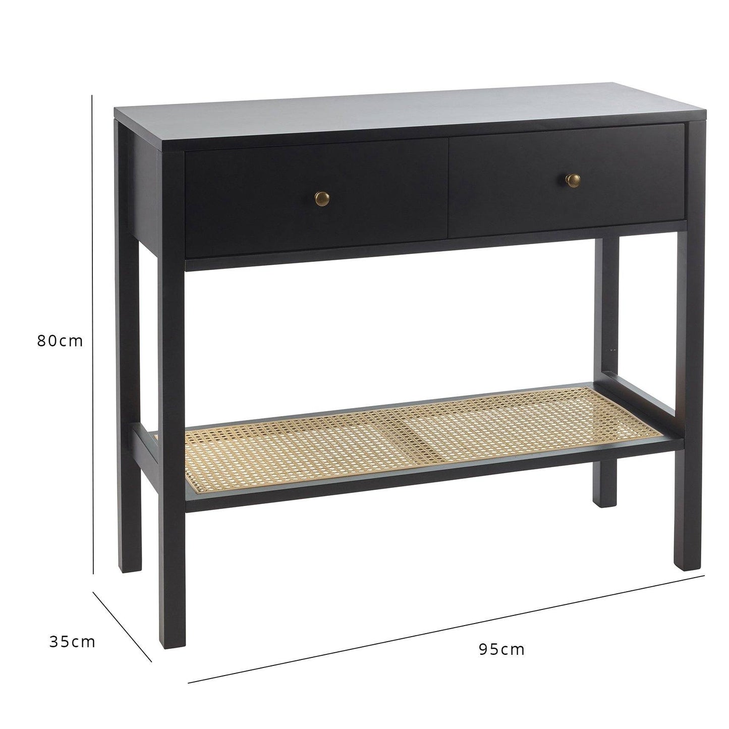 Charlie console table - black - Laura James
