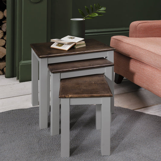 Chatsworth Nest of Tables in Grey - PRE-ORDER - IN STOCK – 19 - 20 SEPTEMBER - Laura James