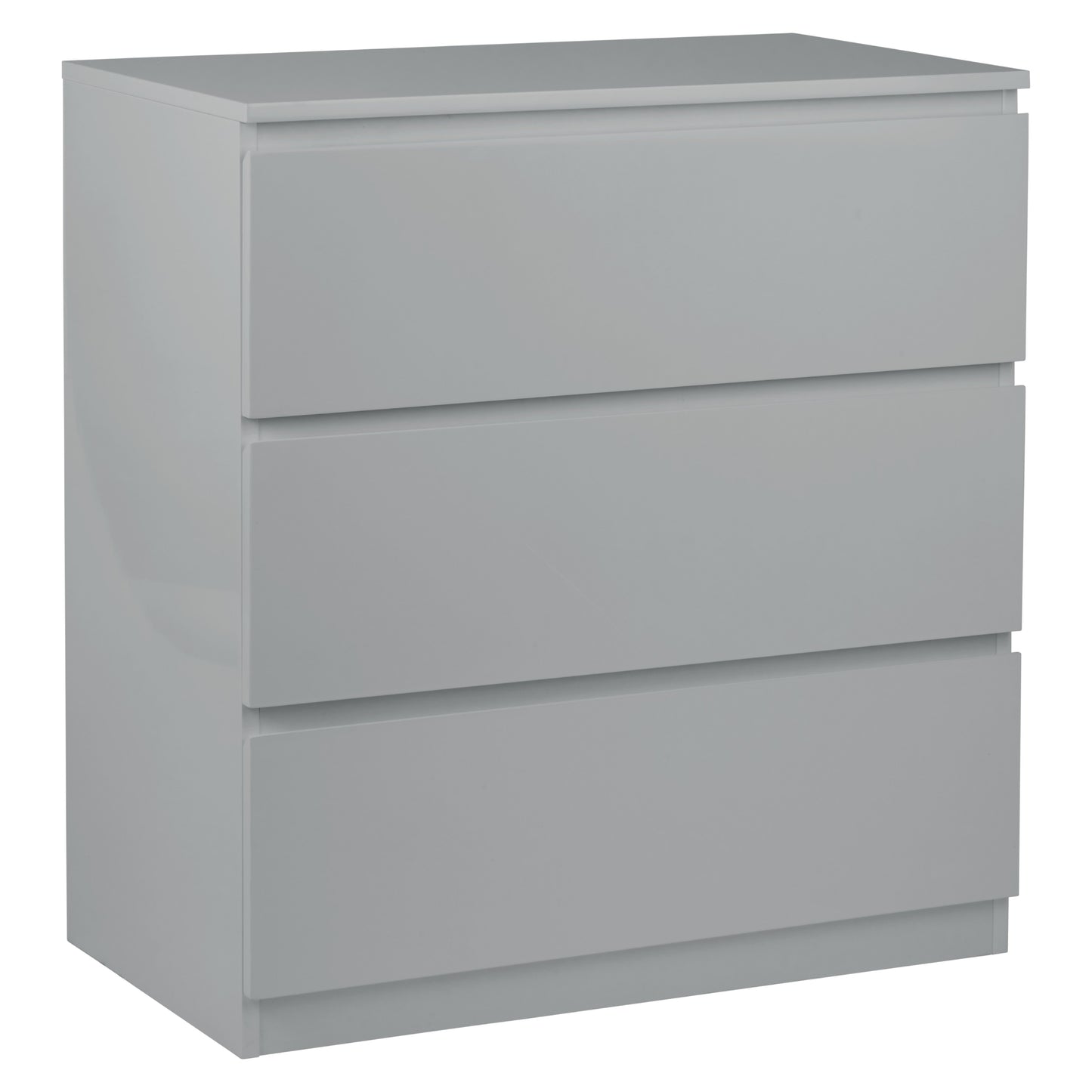 Clemmie high gloss chest of drawers - grey - Laura James