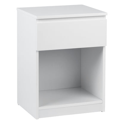 Clemmie high gloss bedside table - white - Laura James