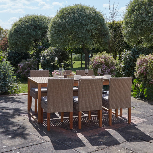 Lennox Table With 6 Oliver Dining Chairs