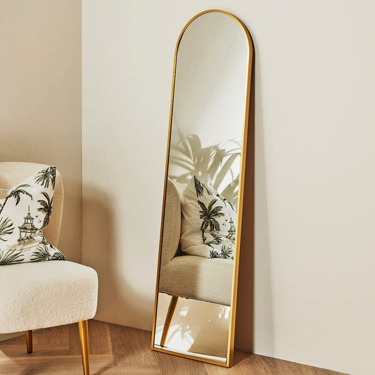 Arch Full Length Leaning/Wall Mirror Gold - Laura James