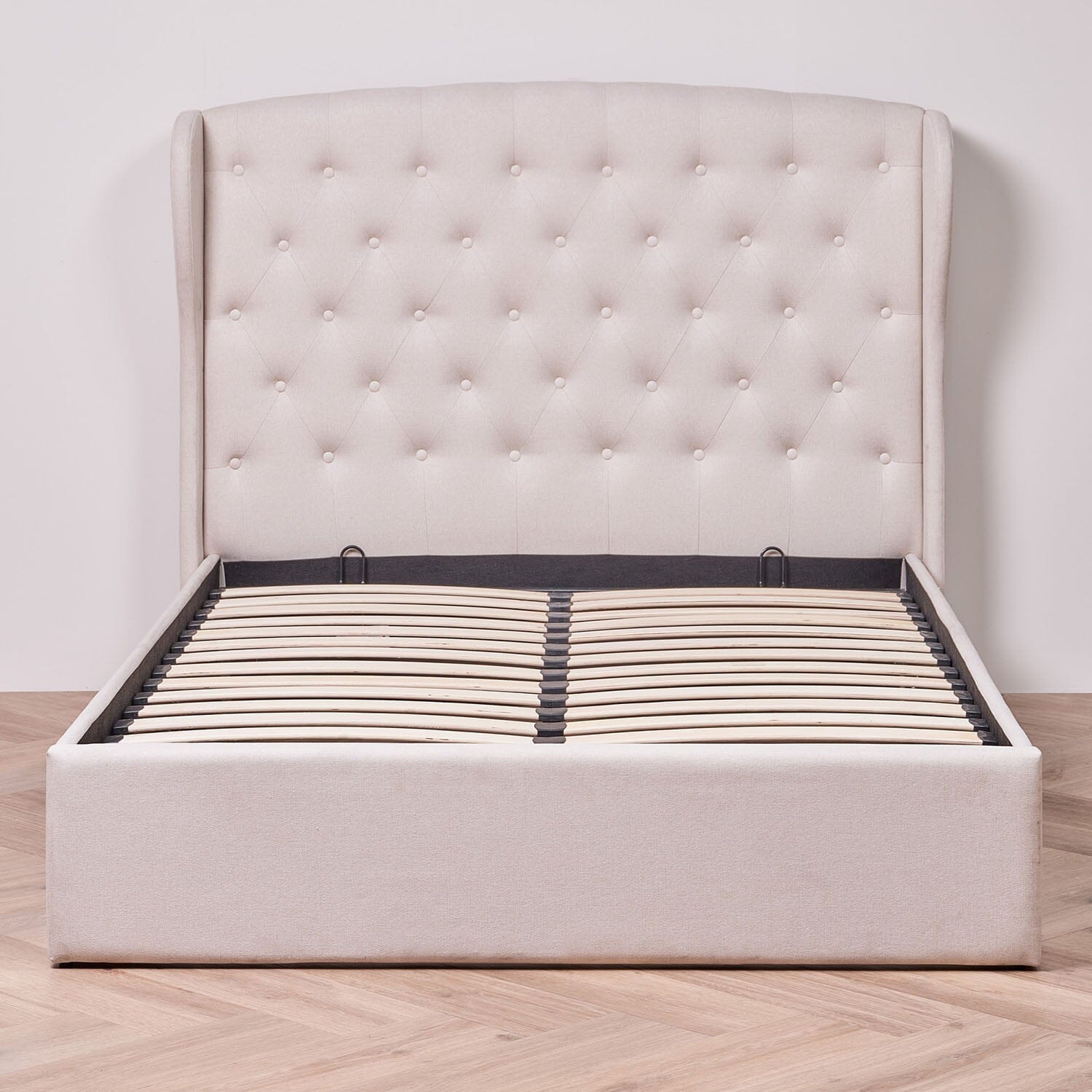 Daisy natural ottoman bed frame - Laura JAmes