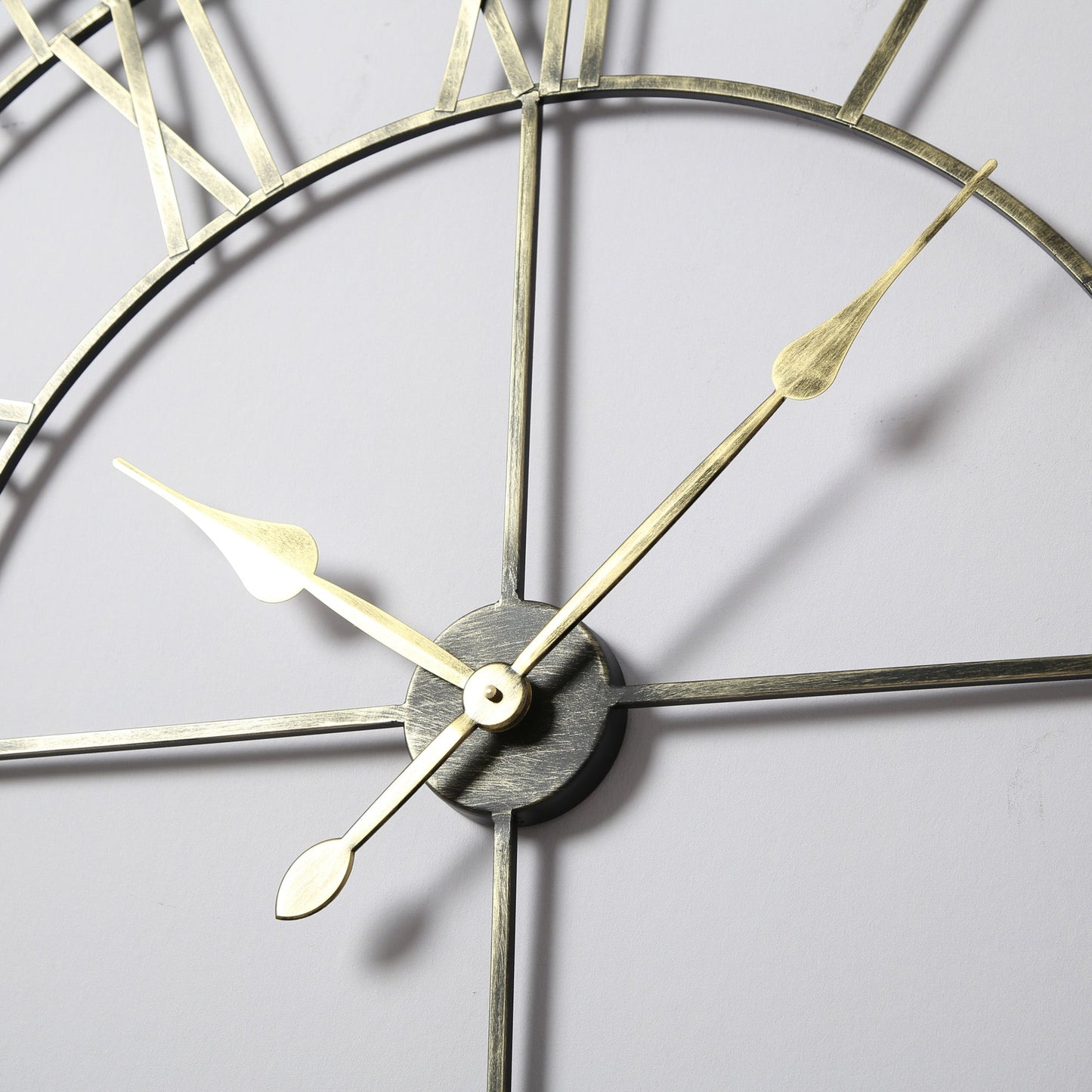 Skeleton Clock – Black and Gold – 100cm