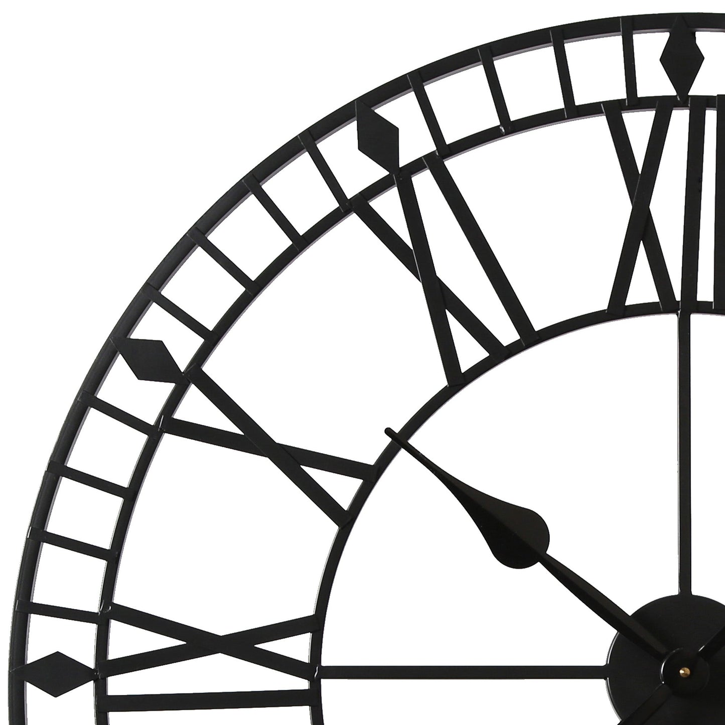 Skeleton Clock – Black – 80cm