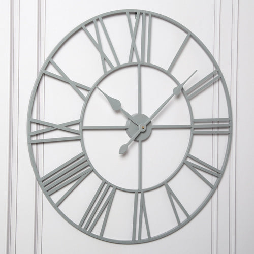 Skeleton Clock – Grey – 80cm