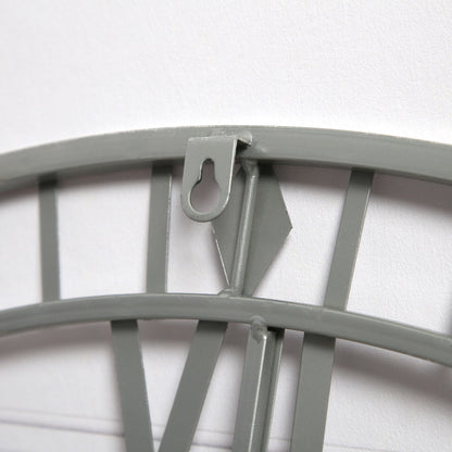 Skeleton Clock – Silver – 80cm