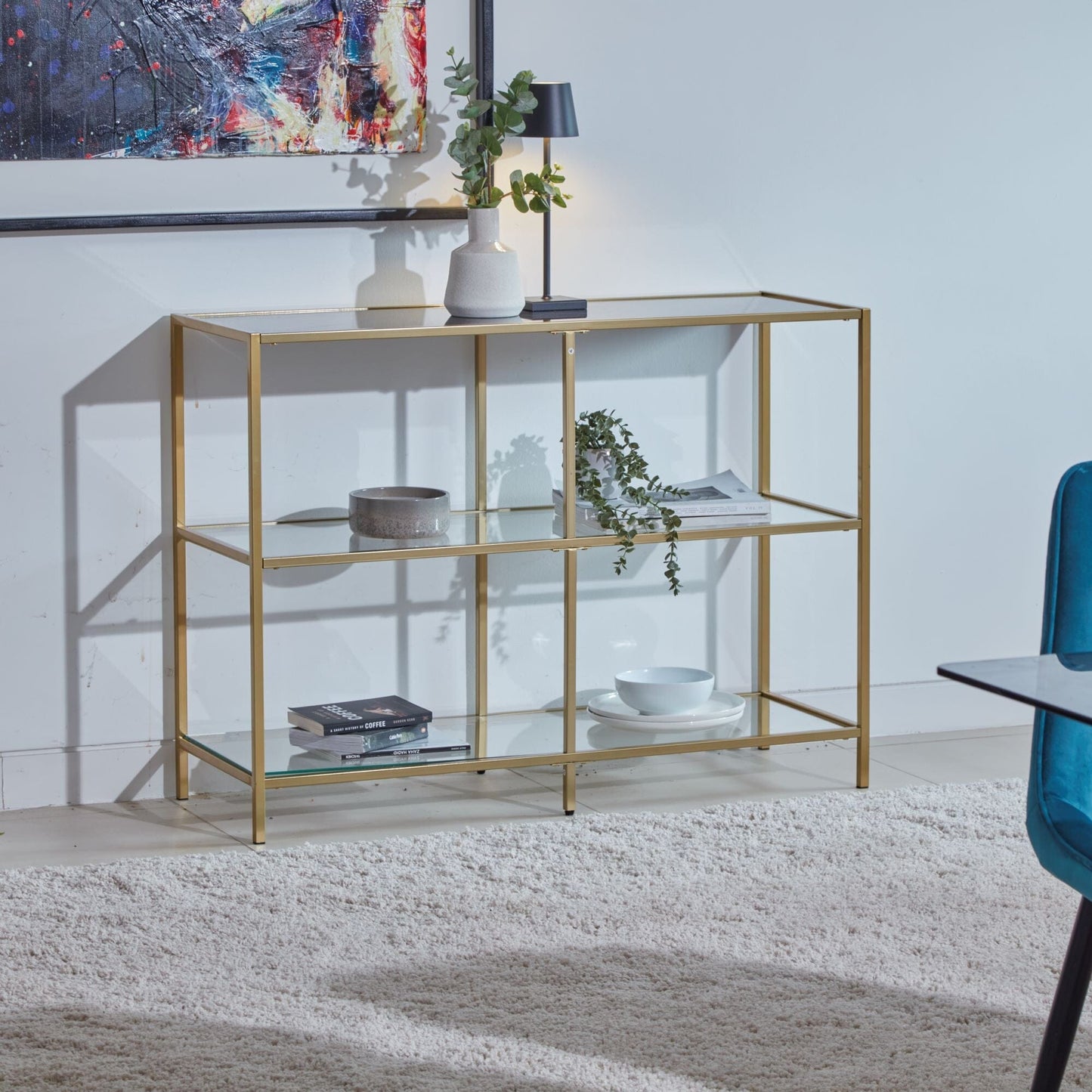 Evelyn console table - gold