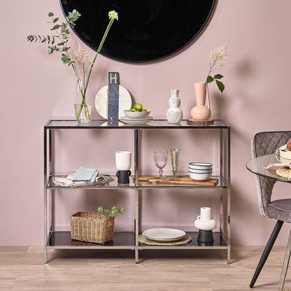 Evelyn console table - chrome