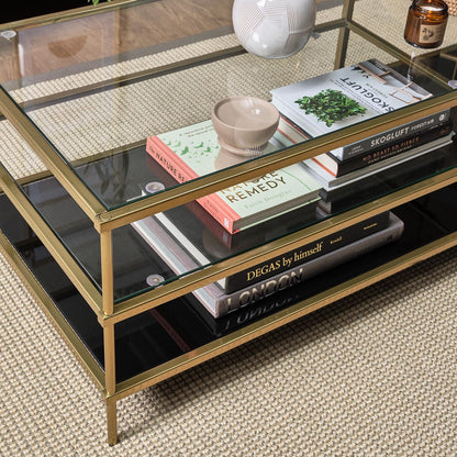 Evelyn Coffee Table - Gold - Laura James
