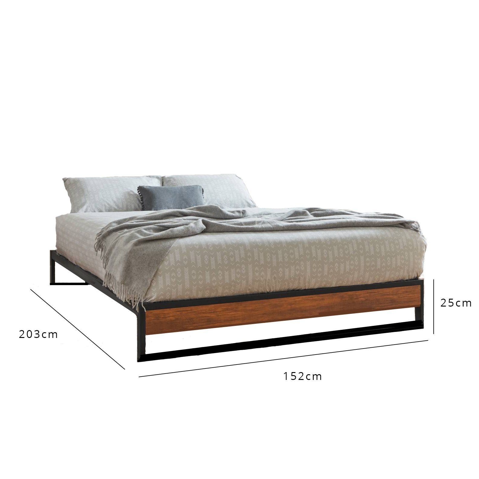 King size platform bed outlet and mattress set