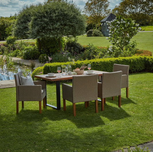 Hali Table With 4 Oliver Armchairs - 175cm