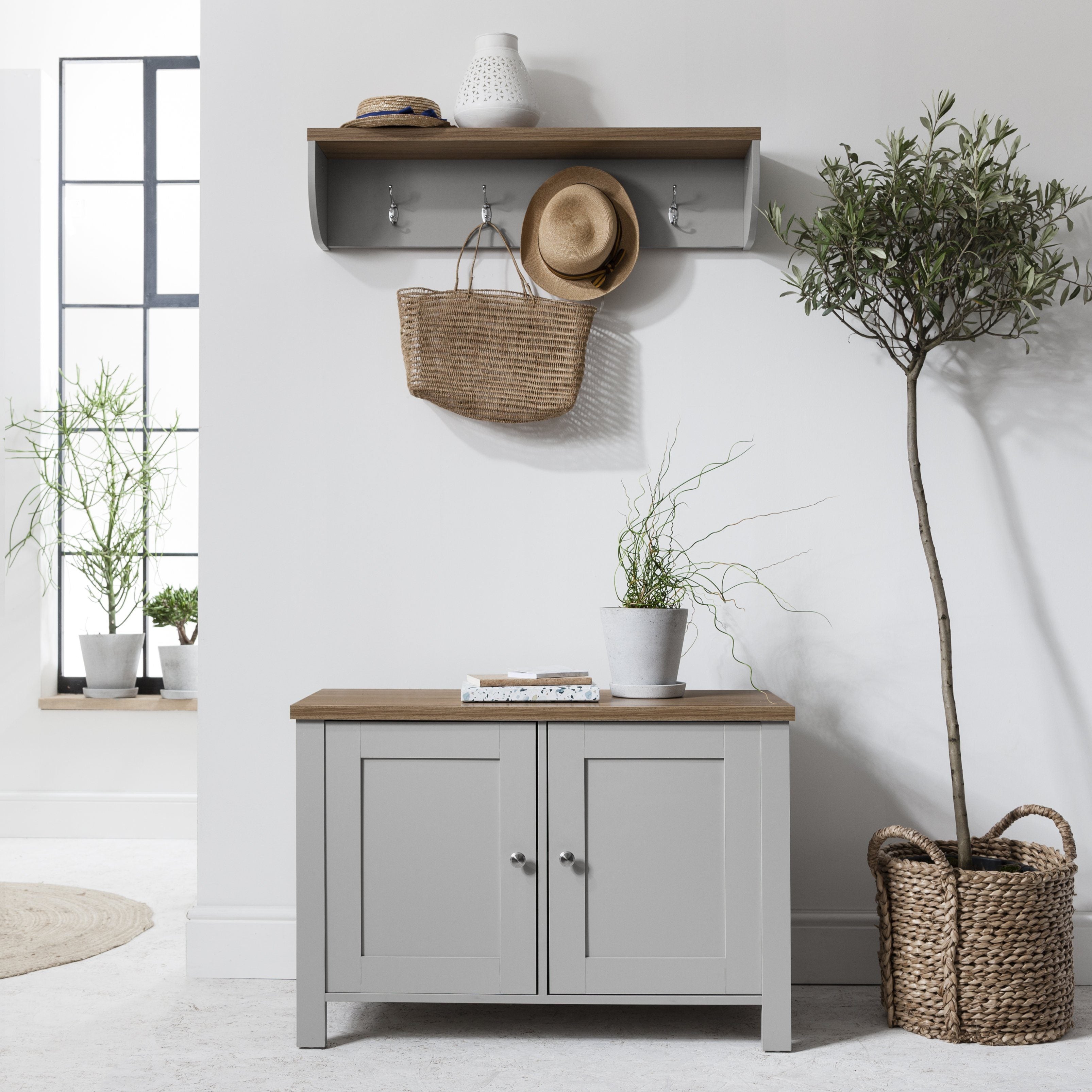 Grey deals hallway cabinet