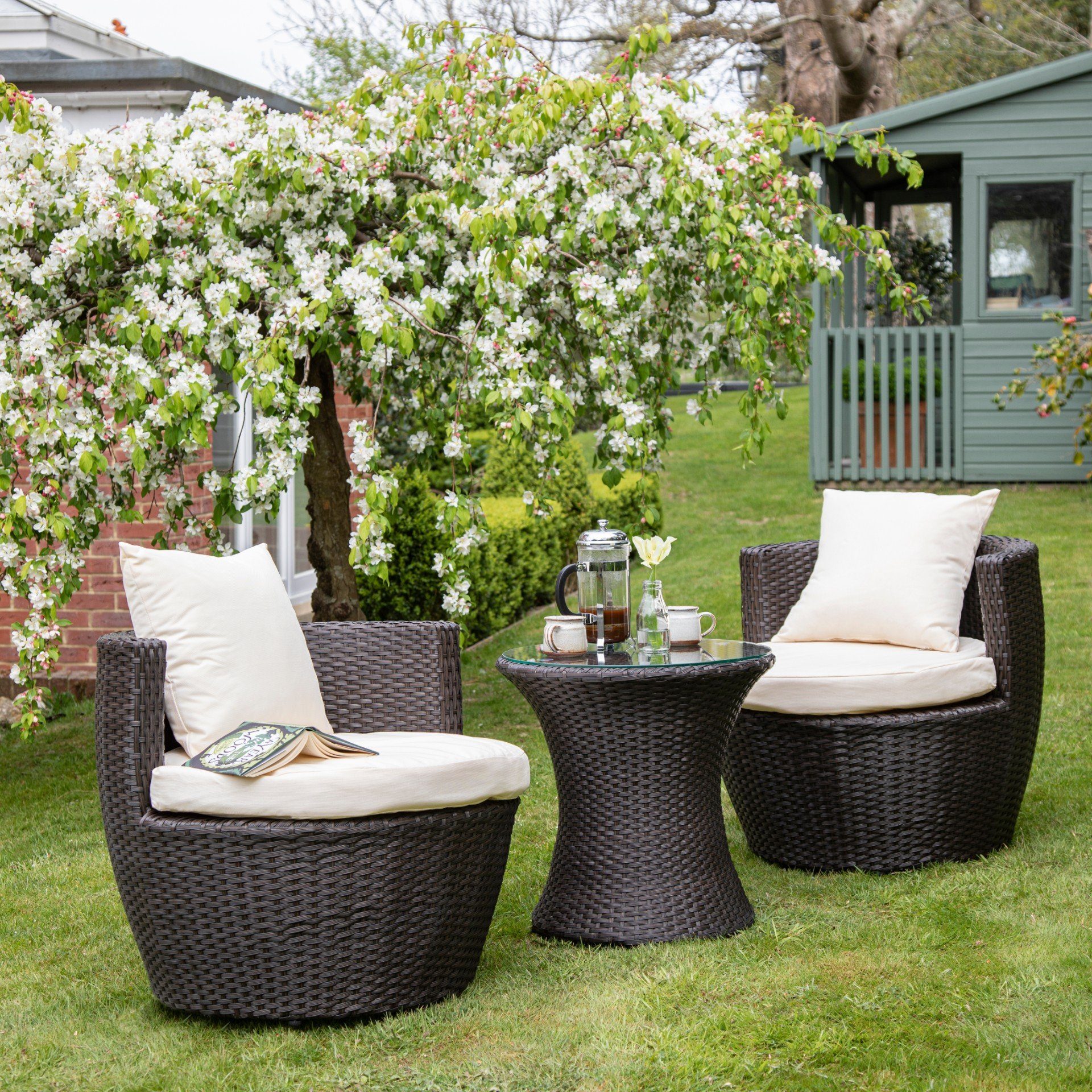 Garden egg chair outlet set