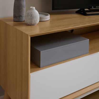 TV Unit with drawer - white - Laura James