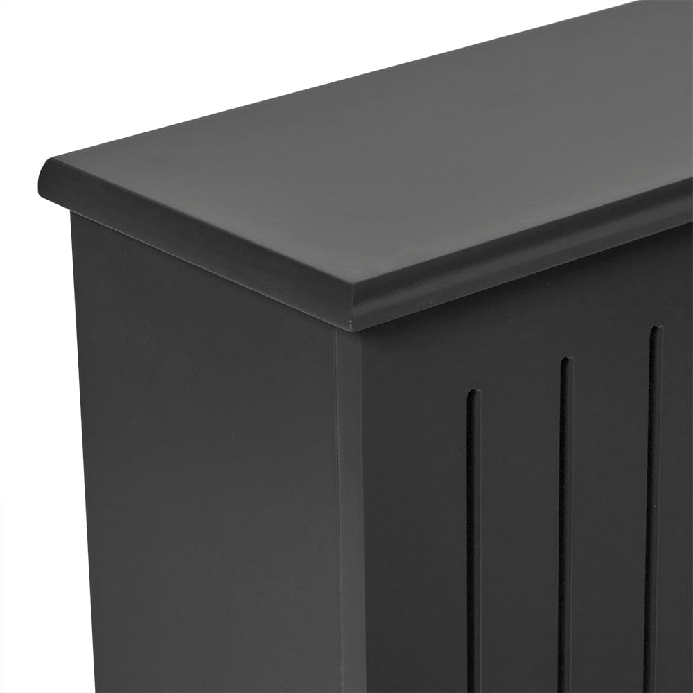 Iliana Large Radiator Cover in Charcoal Grey