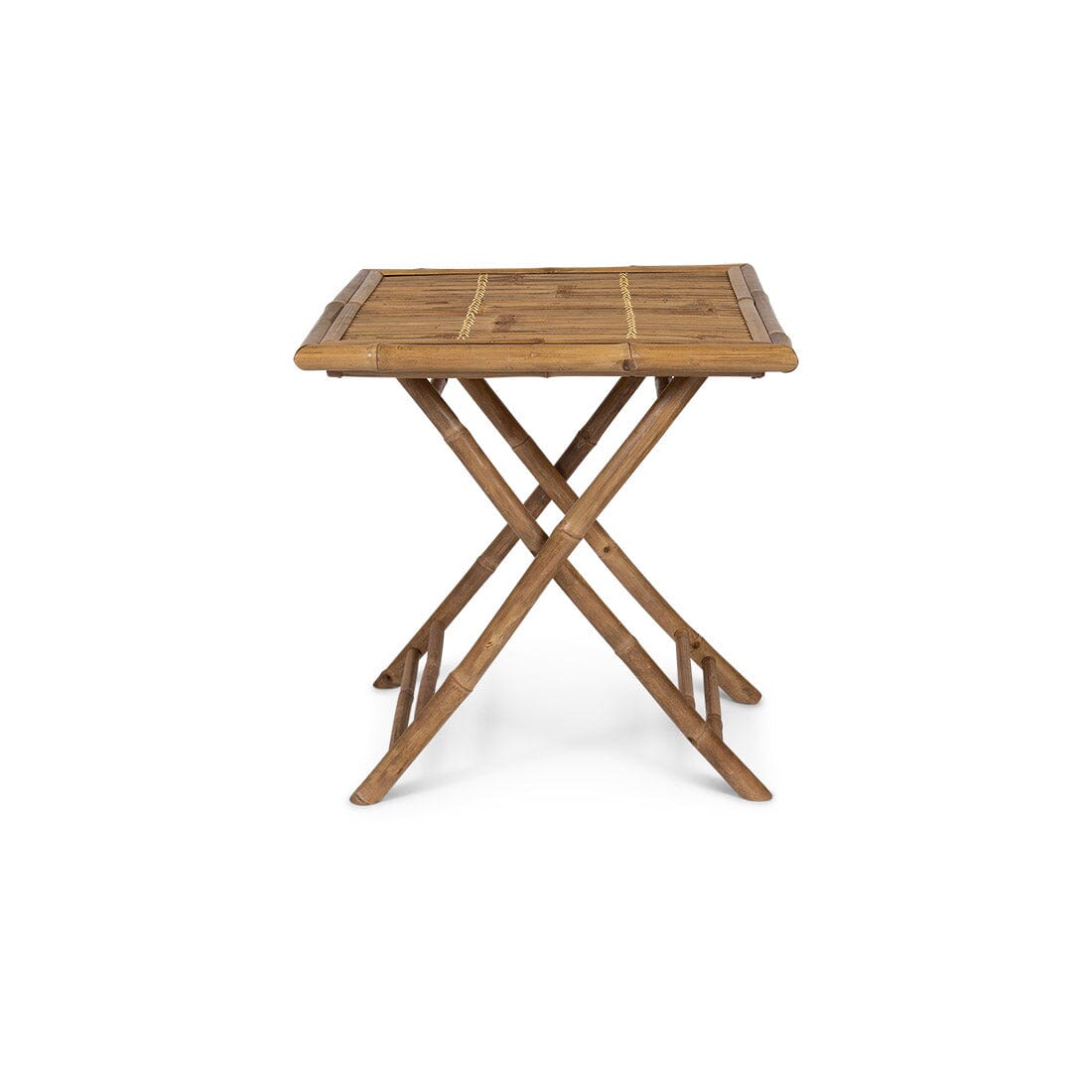 Lila Bamboo Square Garden Folding Table - 70cm