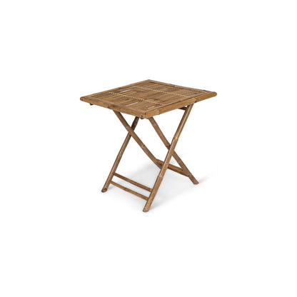 Lila Bamboo Square Garden Folding Table - 70cm