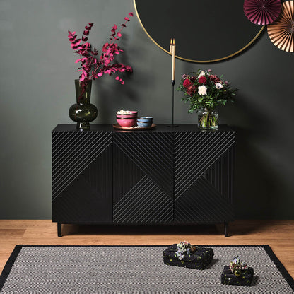 Jack sideboard - geometric - black - Laura James