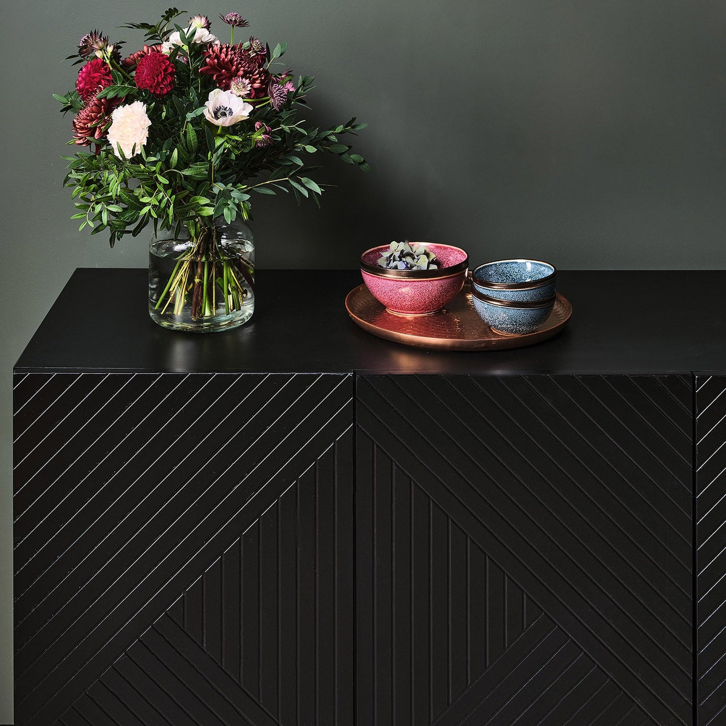 Jack sideboard - geometric - black - Laura James