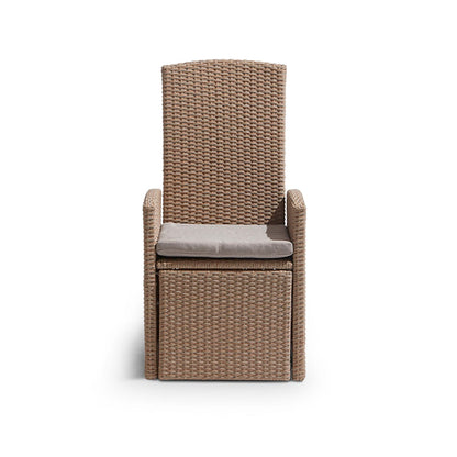 Kemble/Marston Reclining Chair with Cushion - Natural Brown - Laura James